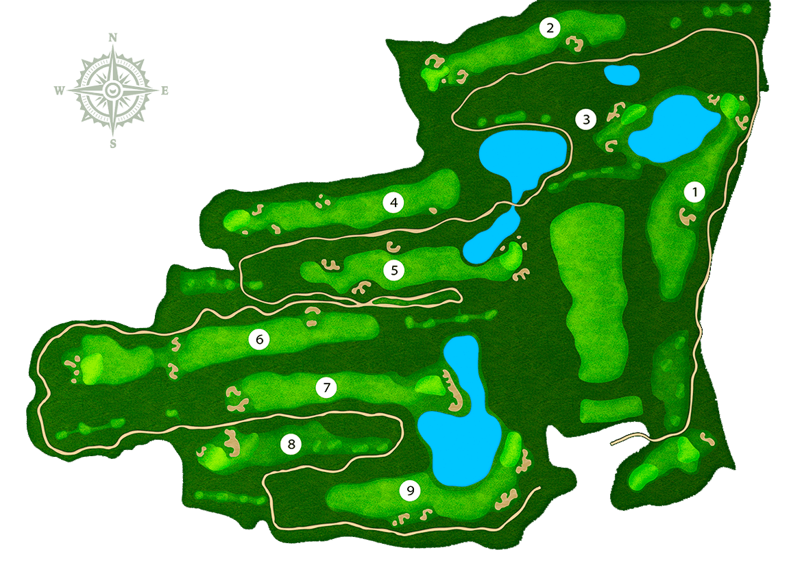 Карта гольф-поля